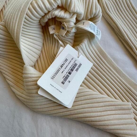 Gia studios cream ribbed off off shoulder sweater - Picture 2 of 3